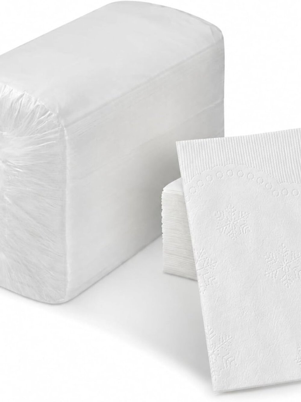 NEW Solid White Dinner Napkins 2-Ply Soft Absorbent 150 Count Bulk Buy Package